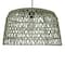 Hello Honey® 19.5" Boho Open Weave Metal and Paper Rope Ceiling Light